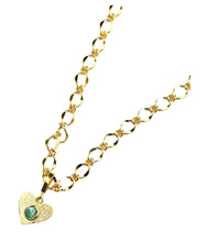 Load image into Gallery viewer, Ayla Basic Chain Collection Colombian Raw Emerald &amp; 24k Gold Plated Chain
