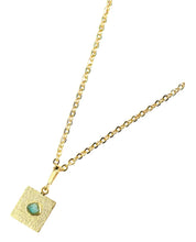 Load image into Gallery viewer, Zaya Basic Chain Collection Colombian Raw Emerald &amp; 24k Gold Plated Chain

