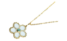 Load image into Gallery viewer, Chain Rose Collection Colombian Raw Emerald &amp; 24k Gold Plated Chain
