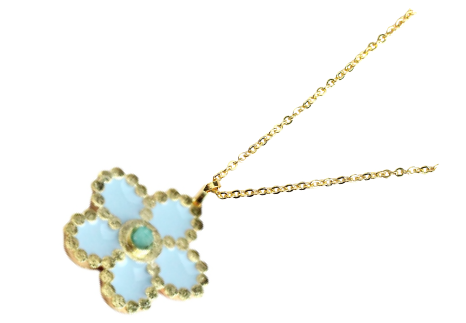 Chain Rose Collection Colombian Raw Emerald & 24k Gold Plated Chain