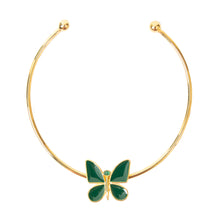 Load image into Gallery viewer, Green Butterfly Effect Fiore Collection Necklace - TAO Company Jewelry by Vanessa Arcila
