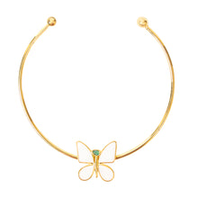 Load image into Gallery viewer, White Butterfly Effect Fiore Collection Necklace - TAO Company Jewelry by Vanessa Arcila
